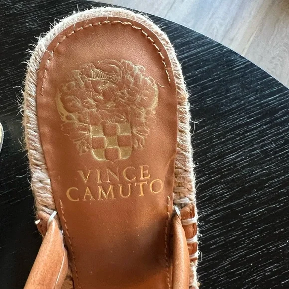 Vince Camuto wedge slide. Carmel color. Size 8. - Picture 2 of 6